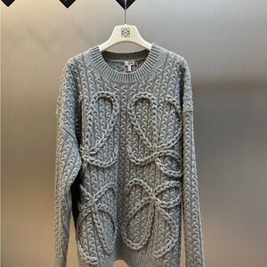 Loewe Anagram Cable Knit Sweater